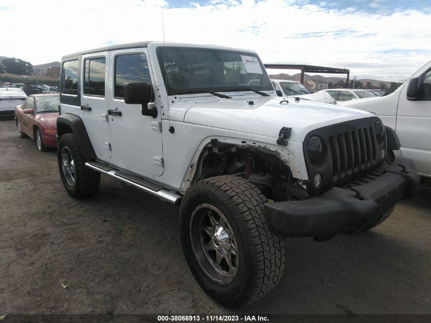2014 JEEP WRANGLER UNLIMITED SPORT - 1C4BJWDG0EL233317