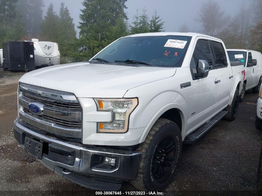 2015 FORD F-150 LARIAT - 1FTEW1EG0FKD37474
