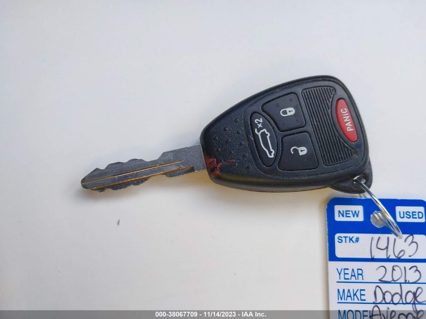 2013 DODGE AVENGER SE - 1C3CDZAB4DN594305