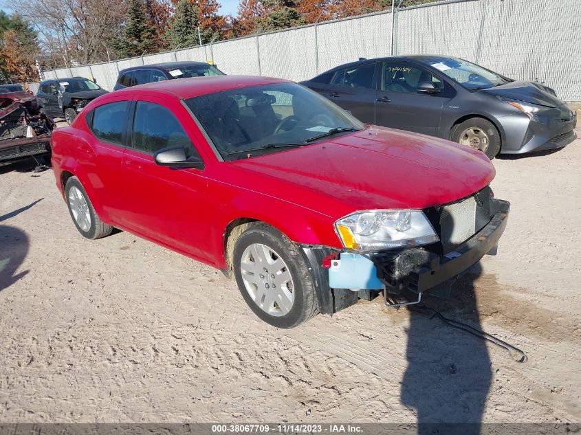 2013 DODGE AVENGER SE - 1C3CDZAB4DN594305