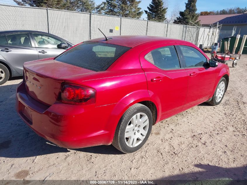 2013 DODGE AVENGER SE - 1C3CDZAB4DN594305