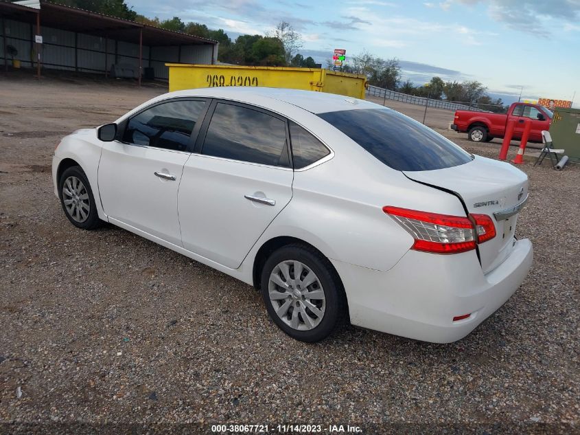 2013 NISSAN SENTRA S/SV/SR/SL - 3N1AB7AP1DL690100