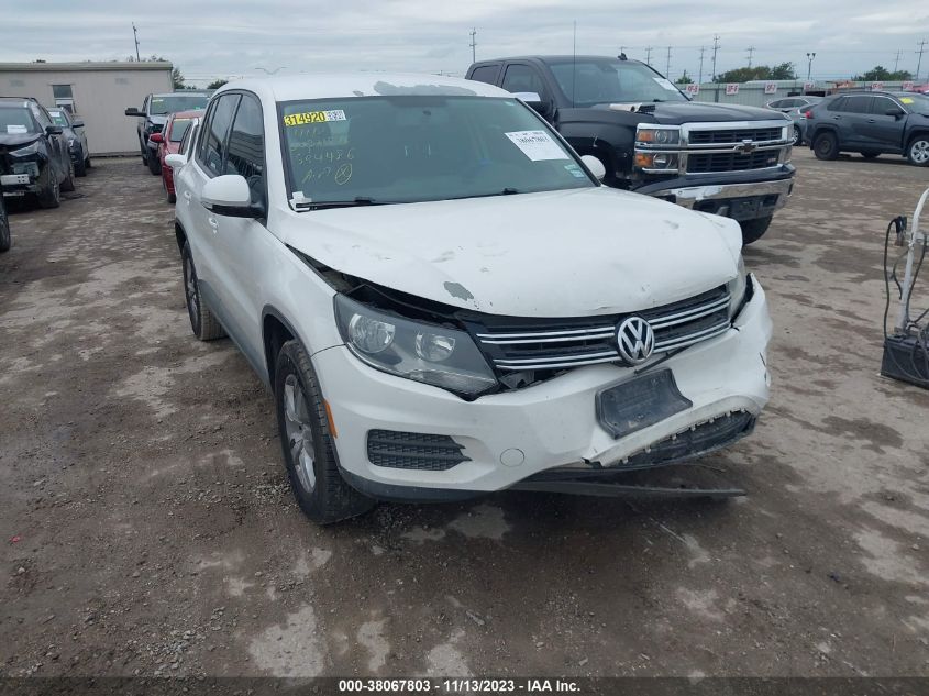 2013 VOLKSWAGEN TIGUAN S - WVGAV3AX3DW594486