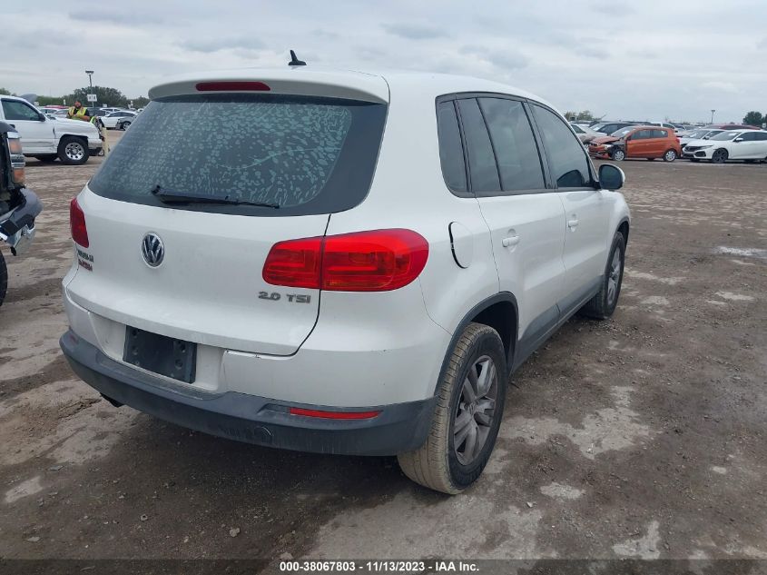 2013 VOLKSWAGEN TIGUAN S - WVGAV3AX3DW594486