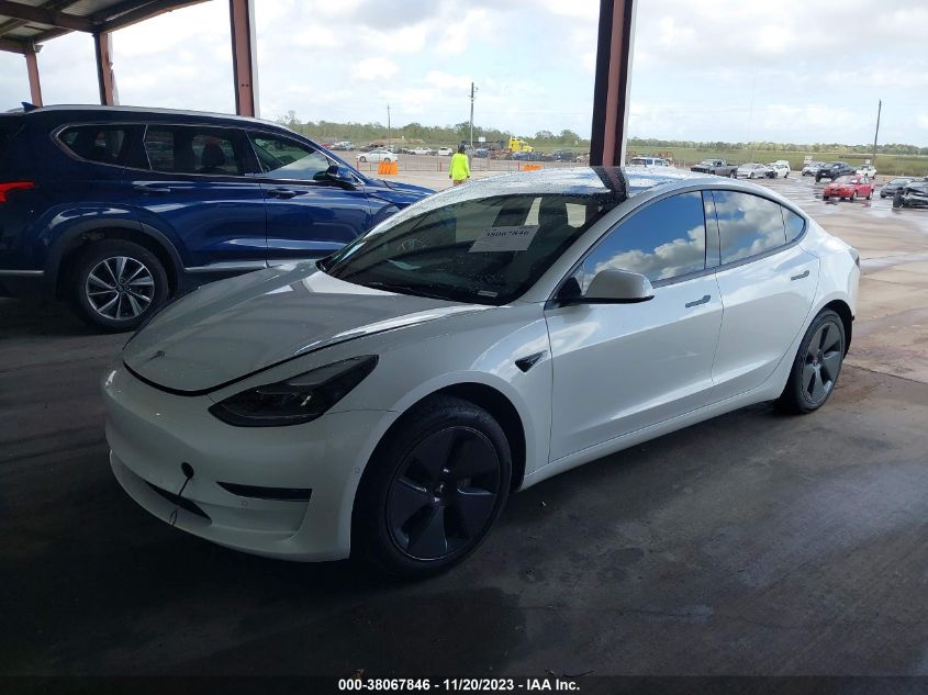 2022 TESLA MODEL 3 REAR-WHEEL DRIVE - 5YJ3E1EA5NF330411