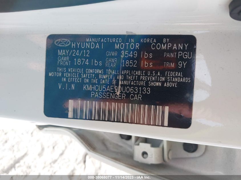 2013 HYUNDAI ACCENT SE - KMHCU5AE9DU063133