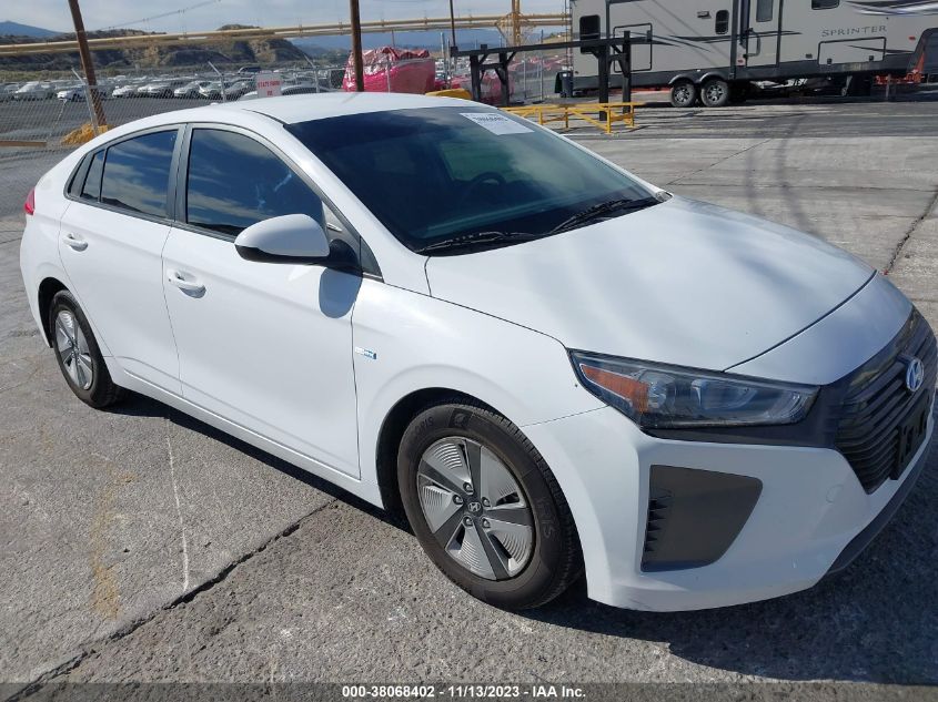 2019 HYUNDAI IONIQ HYBRID BLUE - KMHC65LC1KU175945