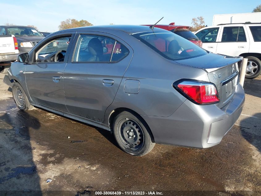 VIN ML32FUFJXMHF06494 2021 MITSUBISHI MIRAGE G4 CARBONITE EDITION/ES/LE