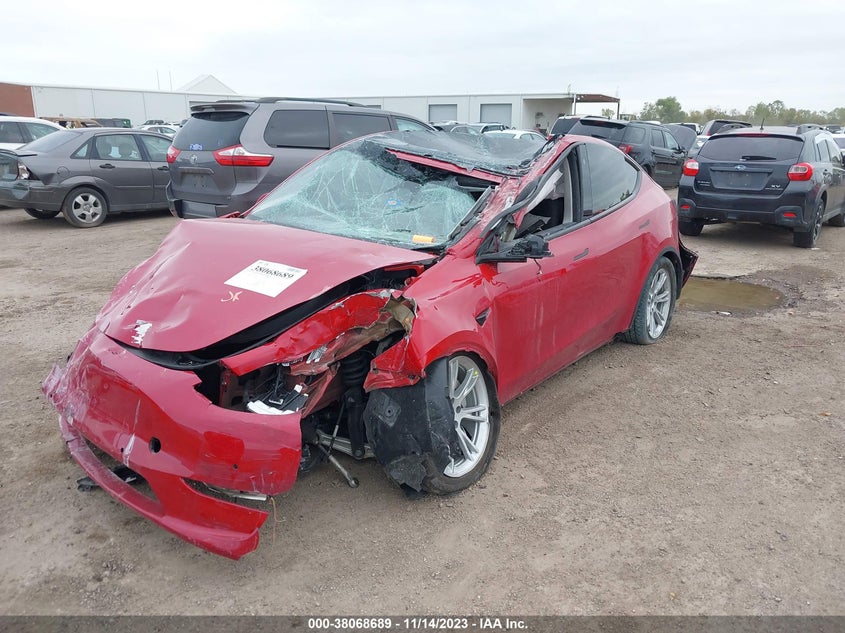 VIN 7SAYGDEEXNA010263 2022 TESLA MODEL Y