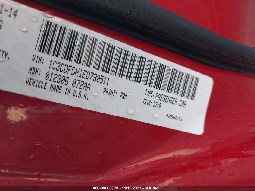 2014 DODGE DART SE AERO - 1C3CDFDH1ED730511