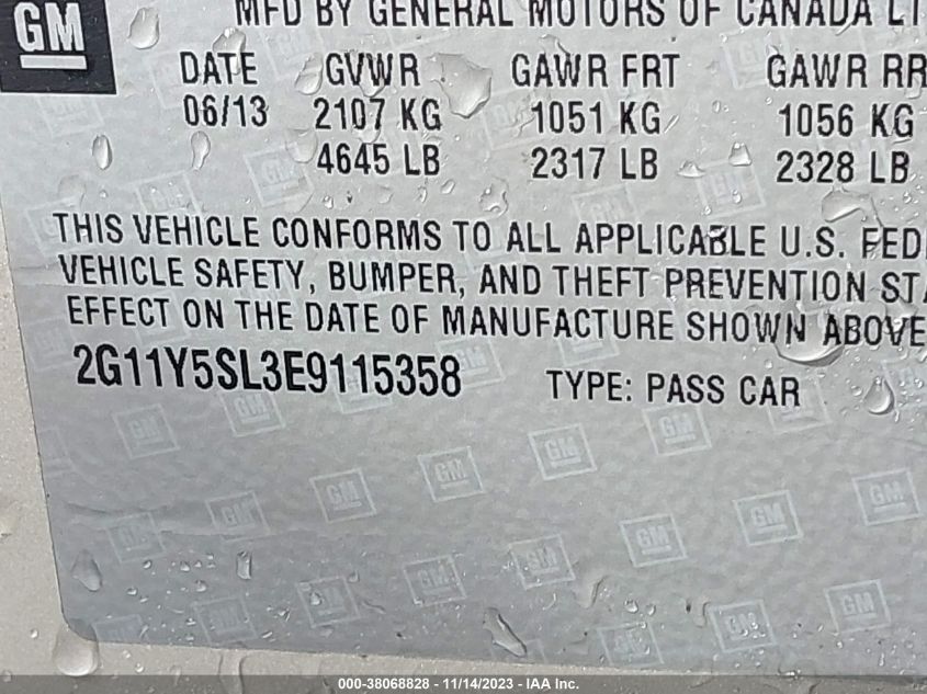 2014 CHEVROLET IMPALA LS - 2G11Y5SL3E9115358