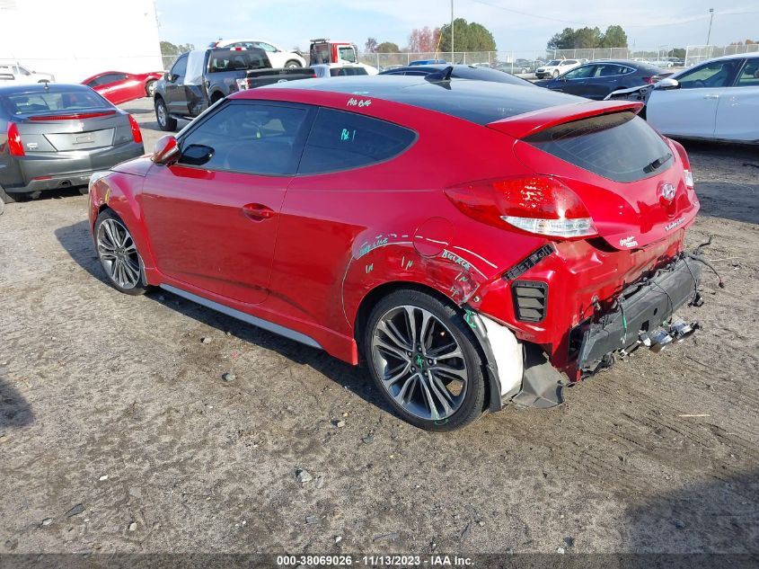 2016 HYUNDAI VELOSTER TURBO - KMHTC6AE1GU264280