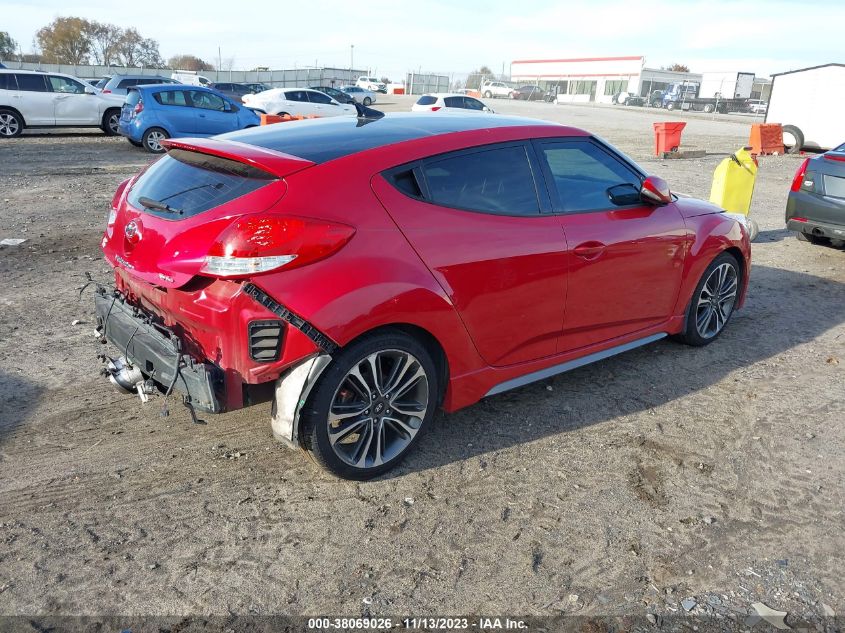 2016 HYUNDAI VELOSTER TURBO - KMHTC6AE1GU264280