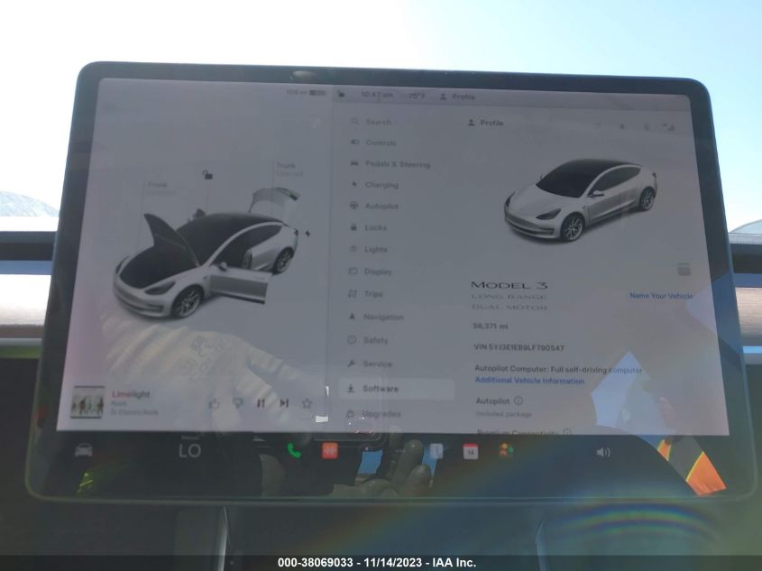2020 TESLA MODEL 3 - 5YJ3E1EB9LF790547