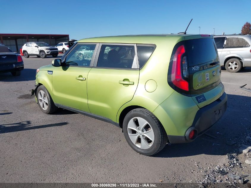 2015 KIA SOUL BASE - KNDJN2A29F7771509