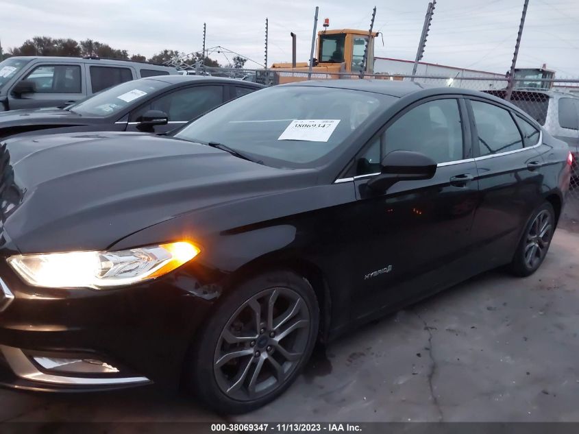 2017 FORD FUSION HYBRID SE - 3FA6P0LU8HR408042