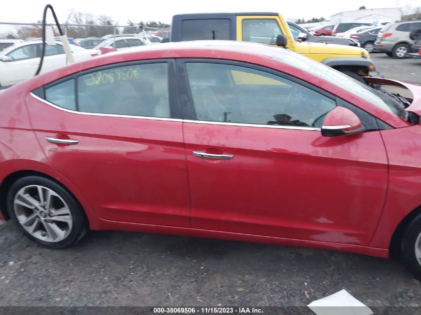 2017 HYUNDAI ELANTRA LIMITED - 5NPD84LF6HH034721