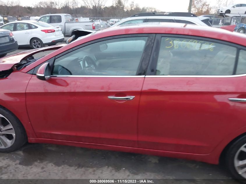 2017 HYUNDAI ELANTRA LIMITED - 5NPD84LF6HH034721