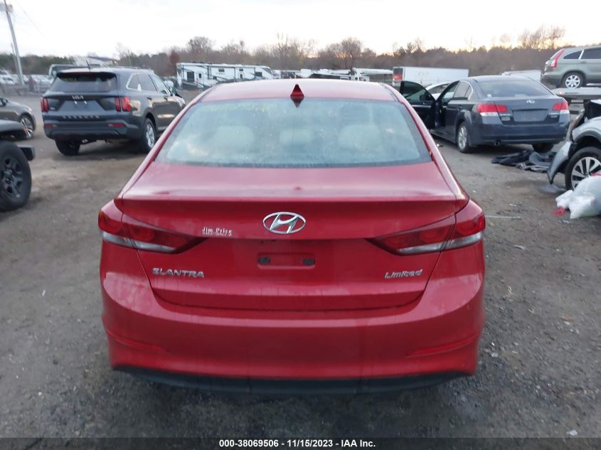 2017 HYUNDAI ELANTRA LIMITED - 5NPD84LF6HH034721