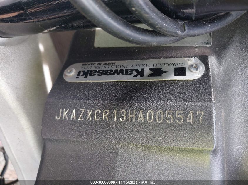 2017 KAWASAKI ZX1000 R JKAZXCR13HA005547