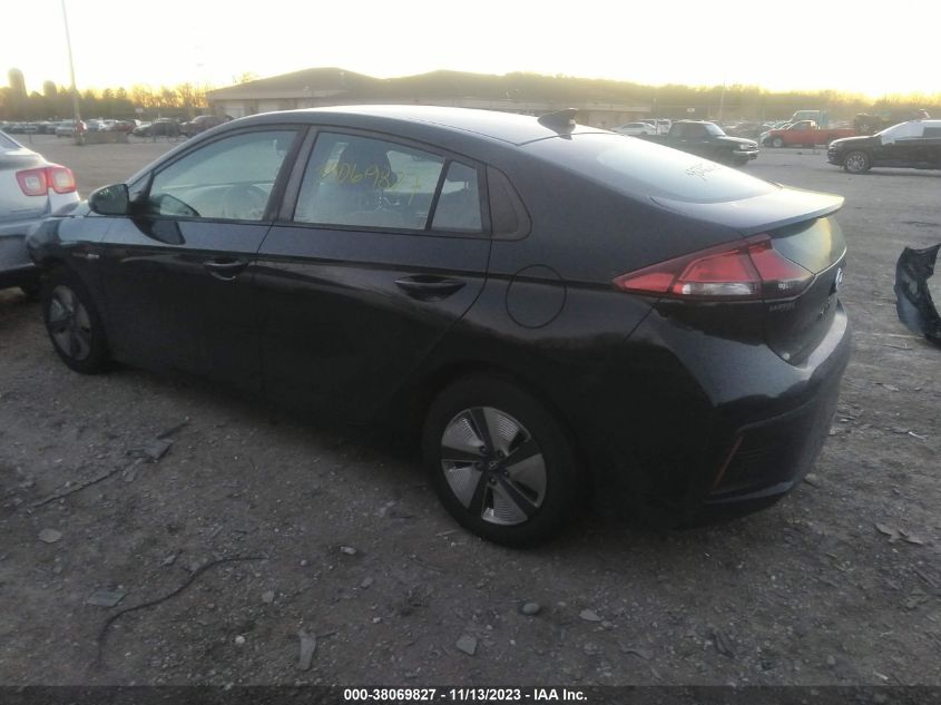 2017 HYUNDAI IONIQ HYBRID BLUE - KMHC65LC9HU026868