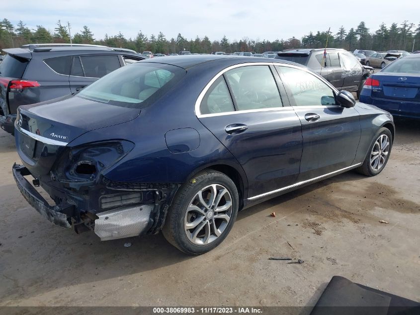 2015 MERCEDES-BENZ C 300 SPORT 4MATIC/LUXURY 4MATIC/4MATIC - 55SWF4KB9FU024594