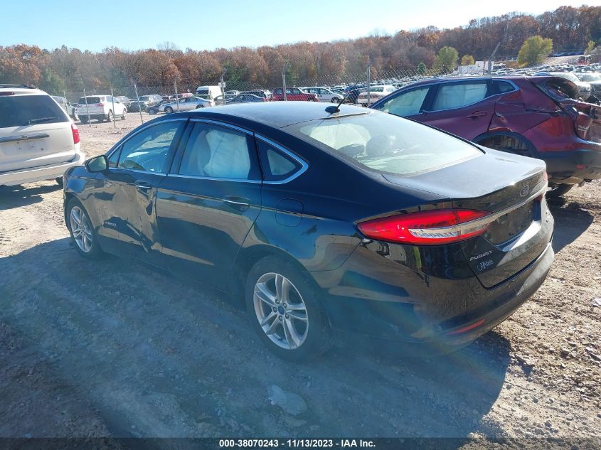 2018 FORD FUSION HYBRID SE - 3FA6P0LUXJR223495