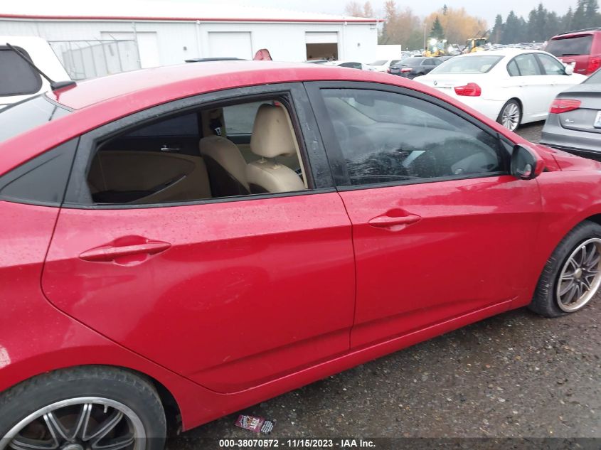 2013 HYUNDAI ACCENT GLS - KMHCU4AE0DU567631