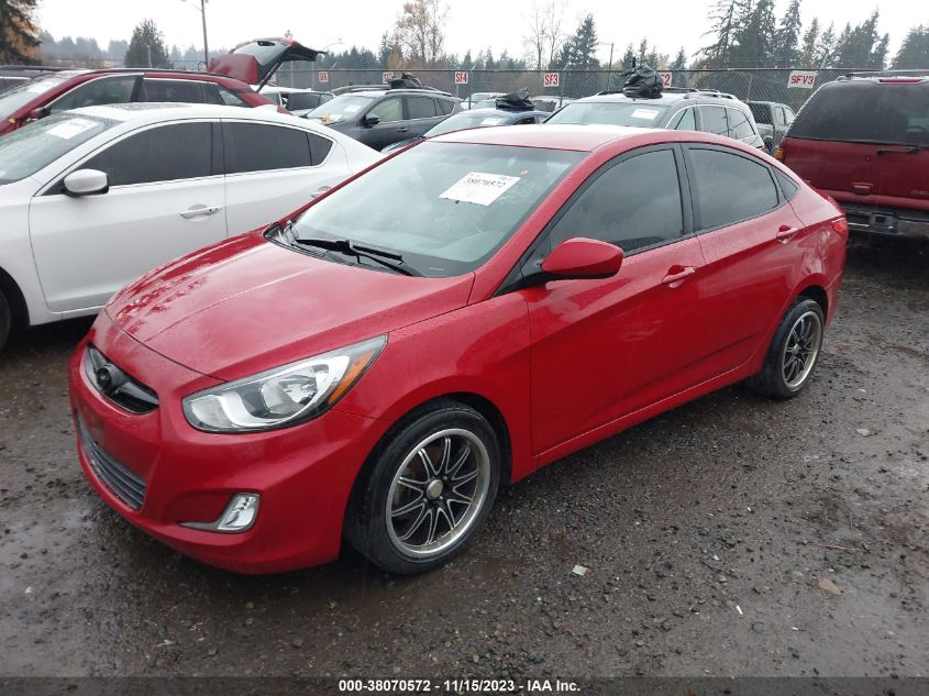 2013 HYUNDAI ACCENT GLS - KMHCU4AE0DU567631