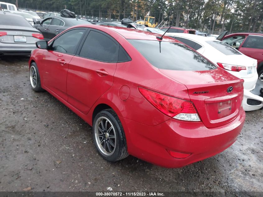2013 HYUNDAI ACCENT GLS - KMHCU4AE0DU567631