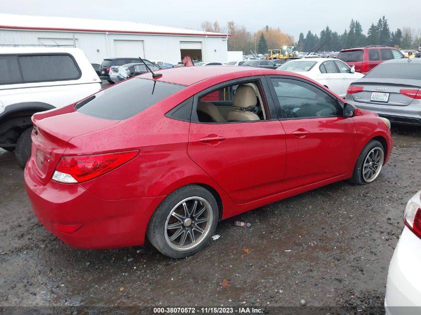 2013 HYUNDAI ACCENT GLS - KMHCU4AE0DU567631