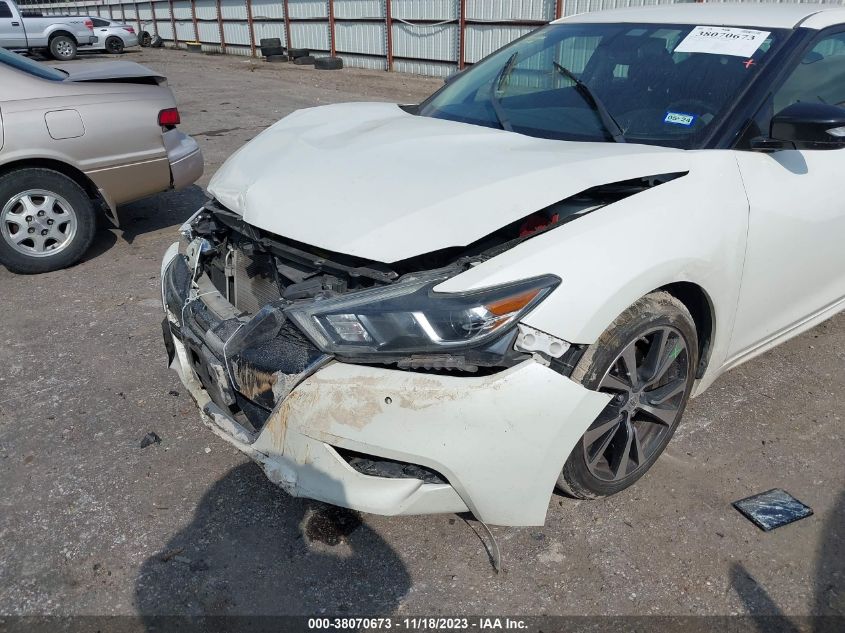 2018 NISSAN MAXIMA 3.5S/SV/SL/SR/PLAT - 1N4AA6AP0JC362626