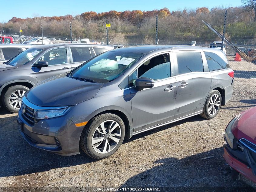 VIN 5FNRL6H86MB030414 2021 HONDA ODYSSEY TOURING
