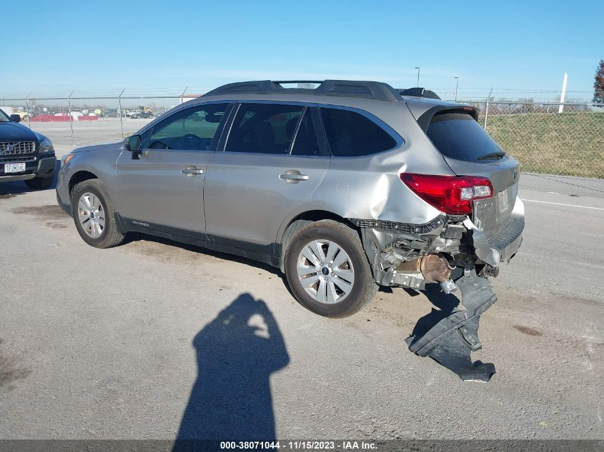 VIN 4S4BSAFC5H3305607 2017 SUBARU OUTBACK 2.5I PREMIUM