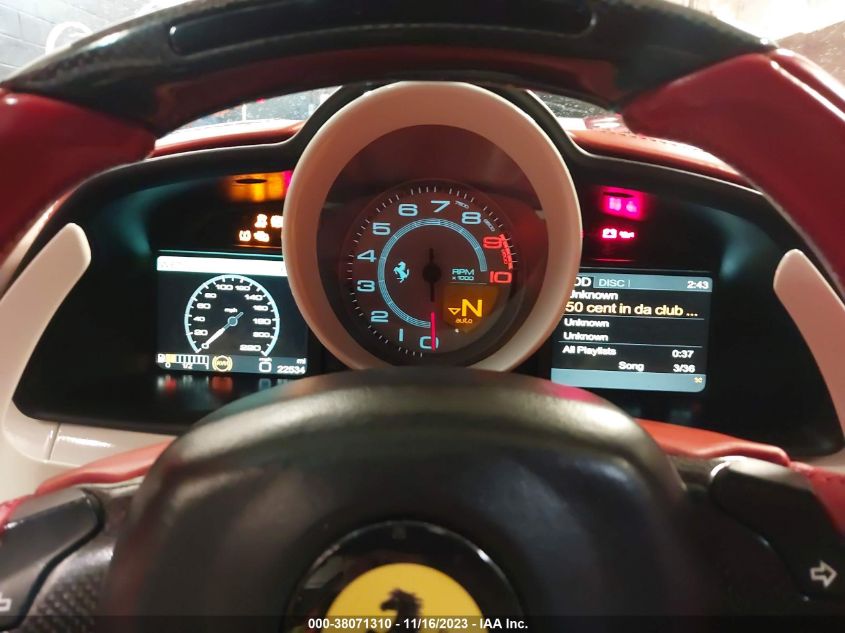 2013 FERRARI 458 SPIDER - ZFF68NHA2D0189397