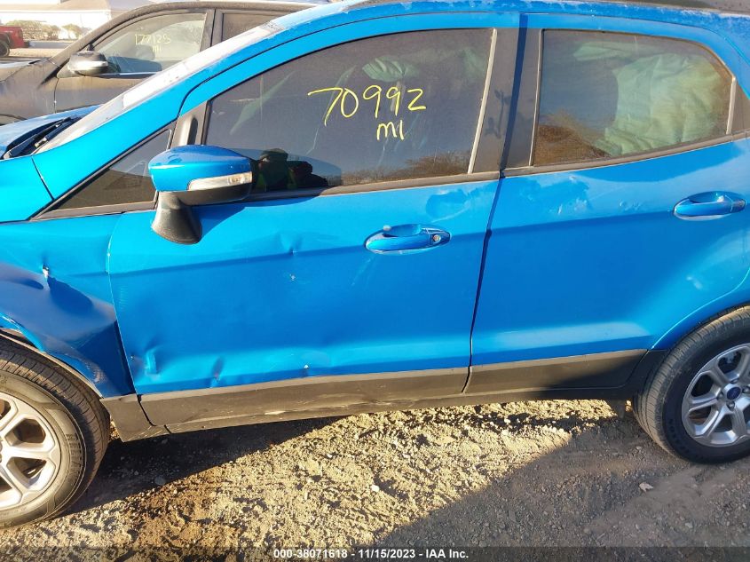2018 FORD ECOSPORT SE - MAJ3P1TE0JC228477