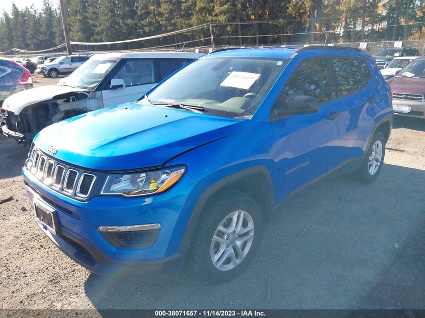 VIN 3C4NJDAB7JT180141 2018 JEEP COMPASS SPORT
