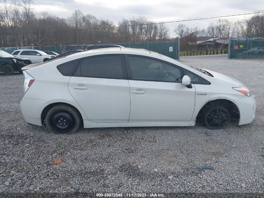 2013 TOYOTA PRIUS THREE - JTDKN3DUXD5595313