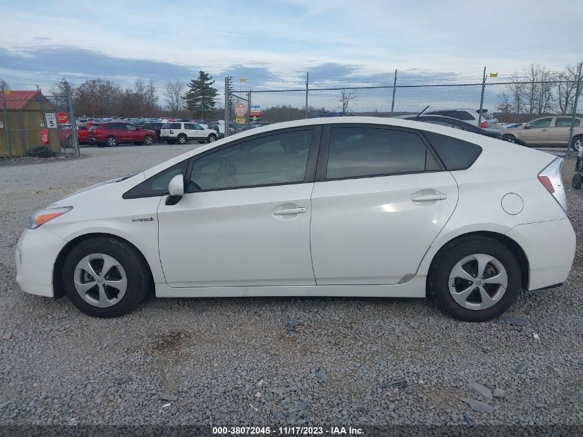 2013 TOYOTA PRIUS THREE - JTDKN3DUXD5595313
