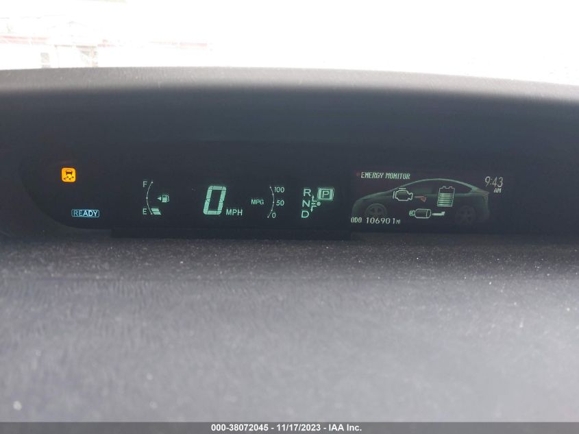 2013 TOYOTA PRIUS THREE - JTDKN3DUXD5595313