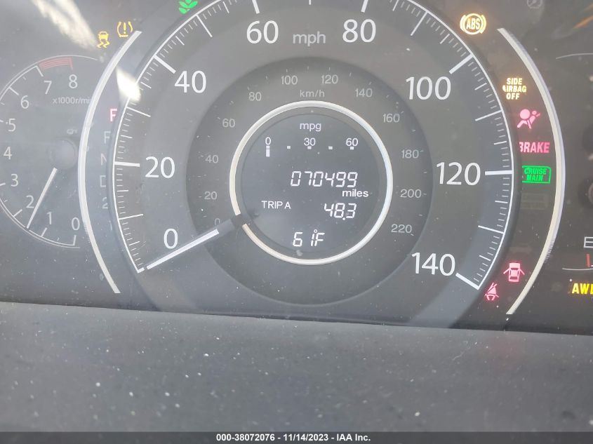2013 HONDA CR-V EXL - 5J6RM4H73DL035750
