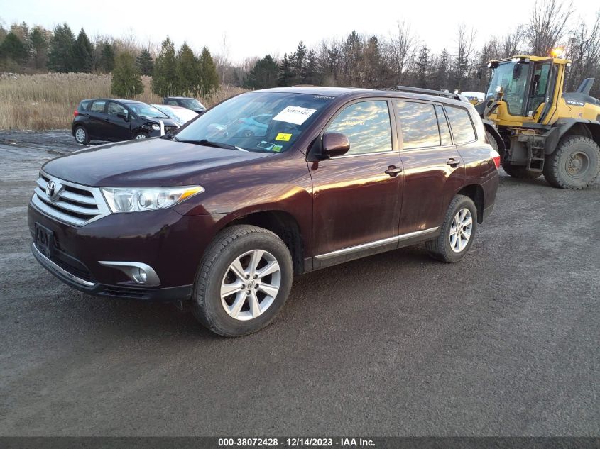 2013 TOYOTA HIGHLANDER SE V6 - 5TDBK3EH5DS177424