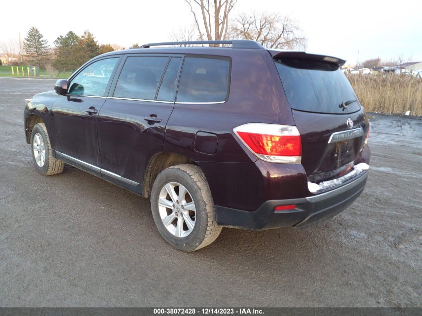 2013 TOYOTA HIGHLANDER SE V6 - 5TDBK3EH5DS177424