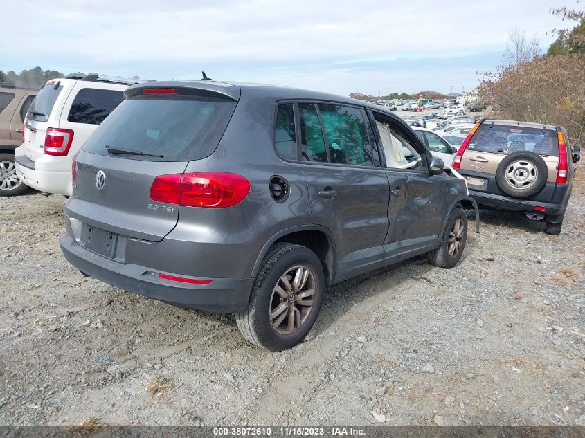 2013 VOLKSWAGEN TIGUAN S - WVGAV7AX7DW533939