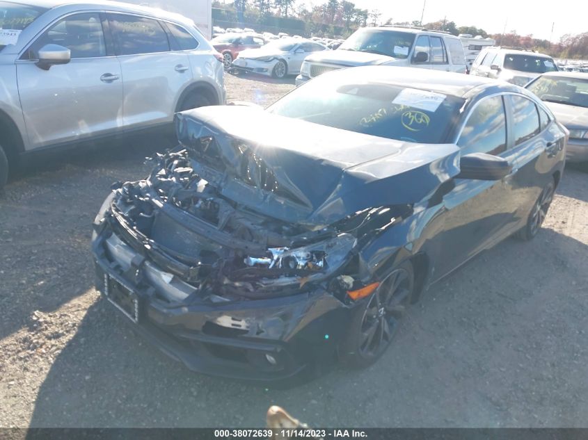 2HGFC2F80KH525733 | 2019 HONDA CIVIC