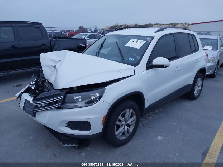 2016 VOLKSWAGEN TIGUAN S/SE/SEL/R-LINE - WVGAV7AX5GW548105