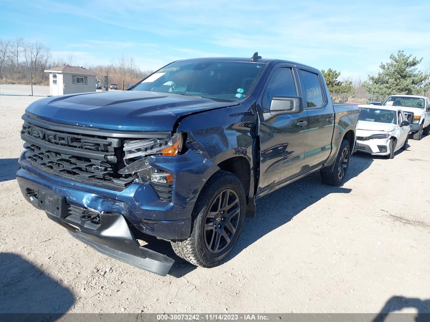 VIN 3GCPDBEK2NG527968 2022 CHEVROLET SILVERADO 1500 4WD  SHORT BED CUSTOM