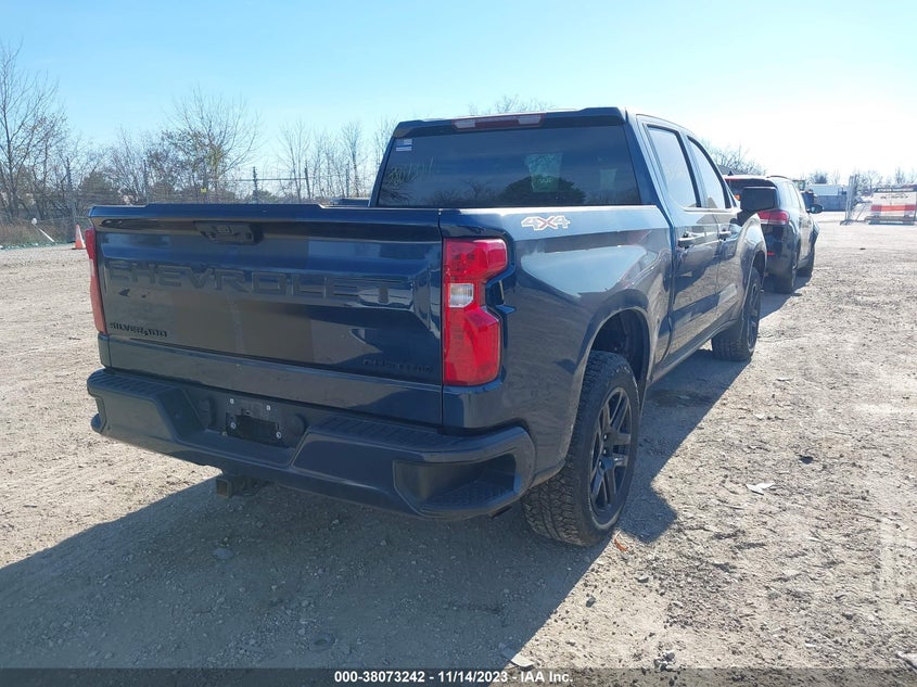 VIN 3GCPDBEK2NG527968 2022 CHEVROLET SILVERADO 1500 4WD  SHORT BED CUSTOM