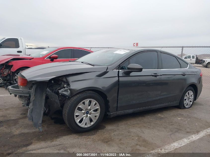 2019 FORD FUSION S - 3FA6P0G75KR283075