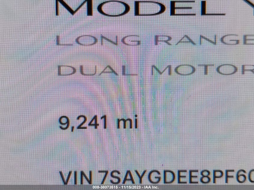 2023 TESLA MODEL Y AWD - 7SAYGDEE8PF601388